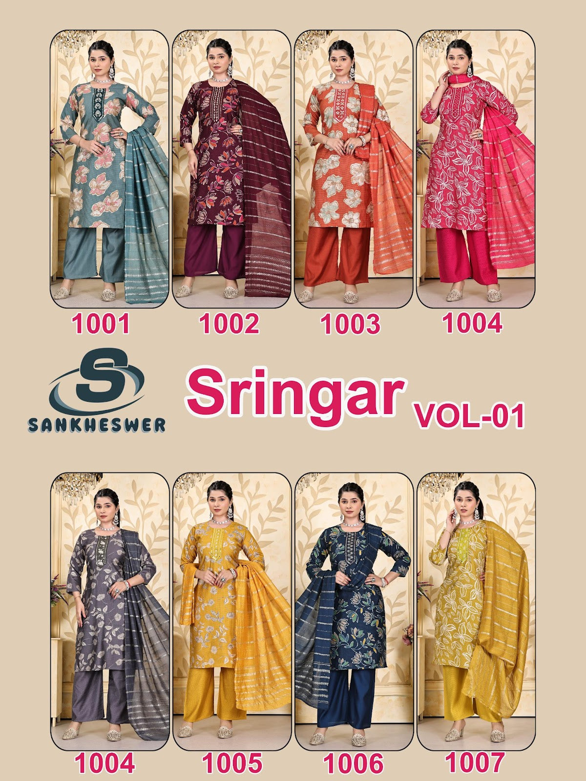 Sringar Vol 1 Sankheswer Viscose Readymade Plazzo Style Suits Exporter