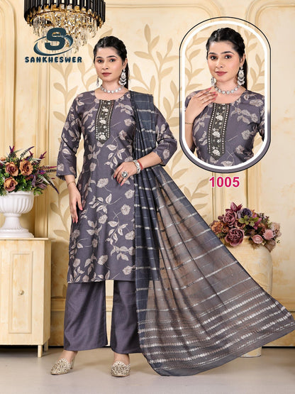 Sringar Vol 1 Sankheswer Viscose Readymade Plazzo Style Suits Exporter