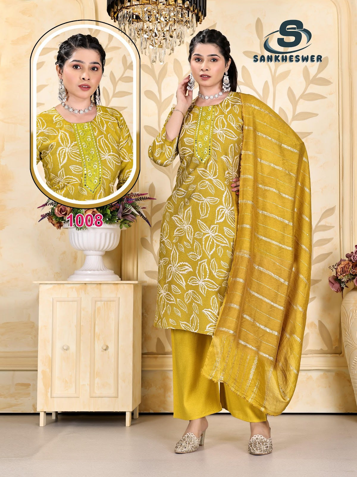Sringar Vol 1 Sankheswer Viscose Readymade Plazzo Style Suits Exporter