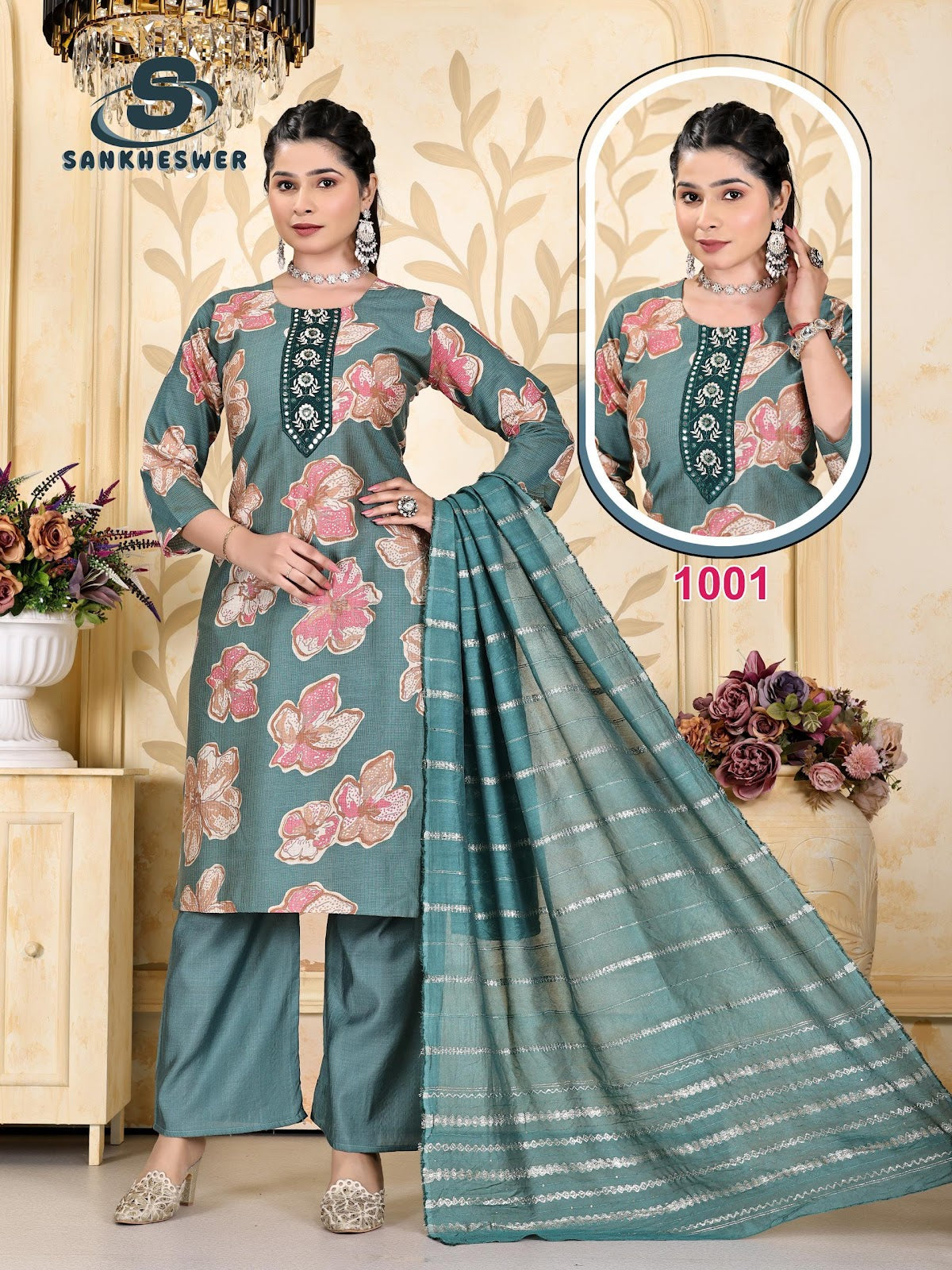 Sringar Vol 1 Sankheswer Viscose Readymade Plazzo Style Suits Exporter
