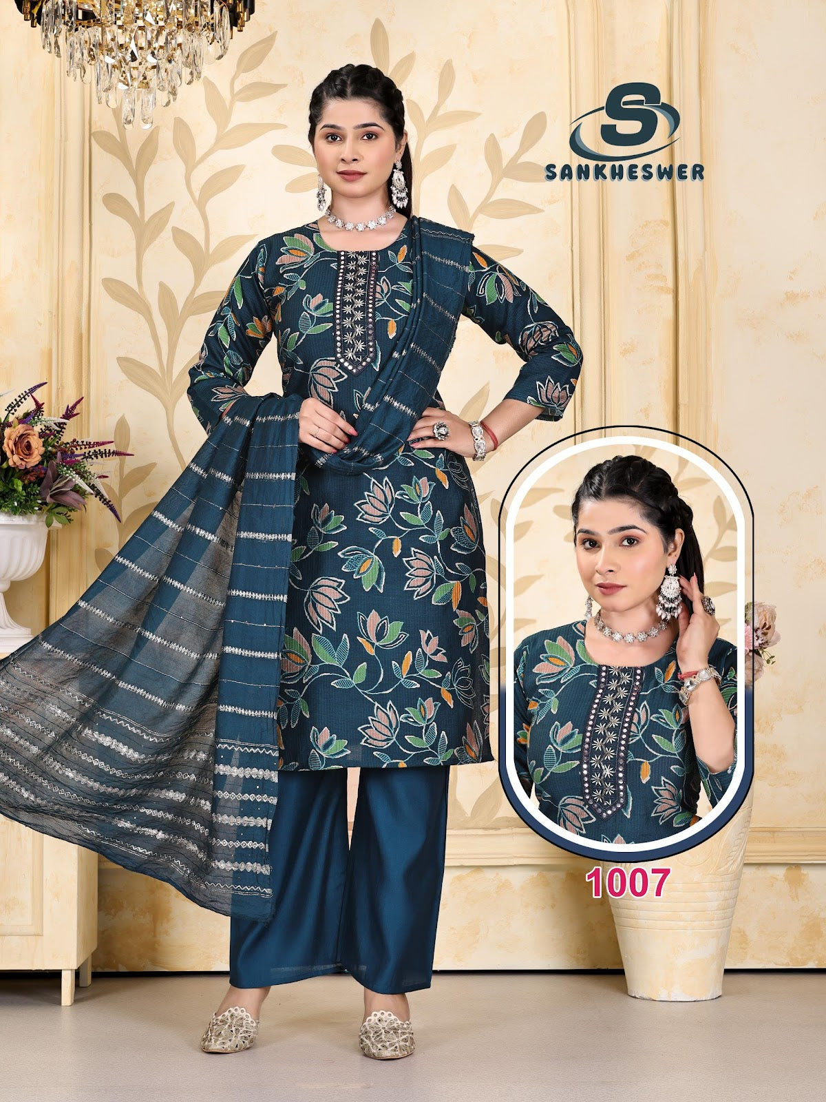 Sringar Vol 1 Sankheswer Viscose Readymade Plazzo Style Suits Exporter