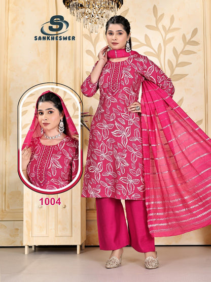 Sringar Vol 1 Sankheswer Viscose Readymade Plazzo Style Suits Exporter