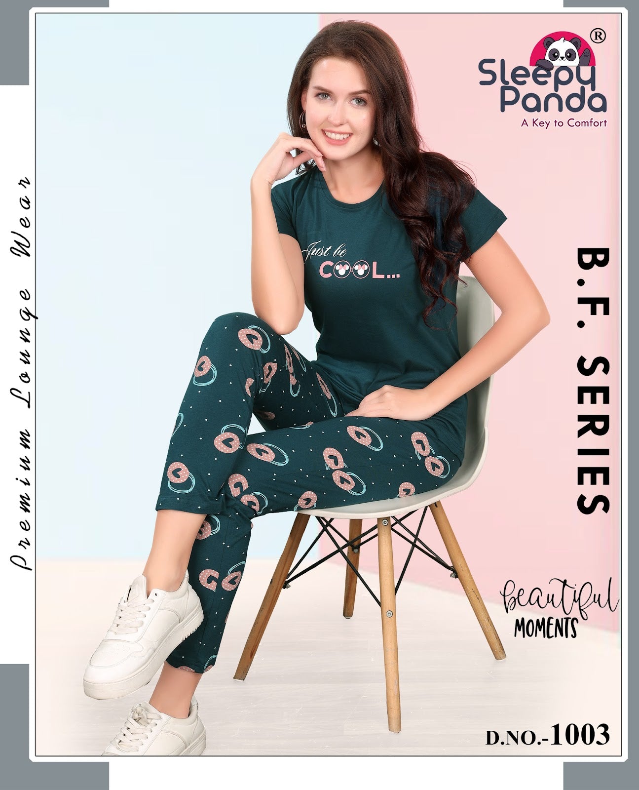 Srinidhi 3 Sleepy Panda Hosiery Cotton Pyjama Night Suits Manufacturer Gujarat