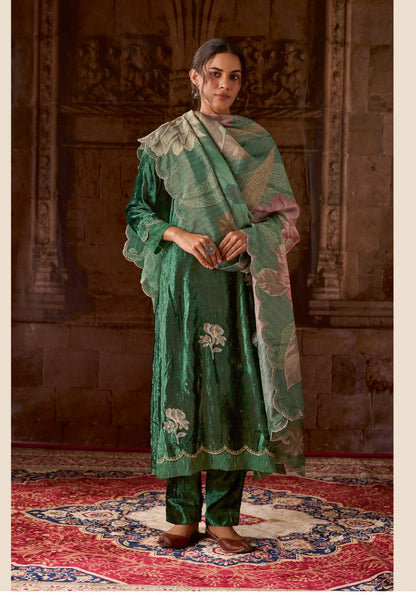 Srinika Sahiba Pure Viscose Velvet Suits Wholesale Price