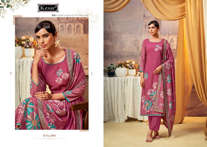 Srishti Kesar Soft Silk Pashmina Suits Exporter Gujarat