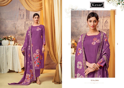 Srishti Kesar Soft Silk Pashmina Suits Exporter Gujarat