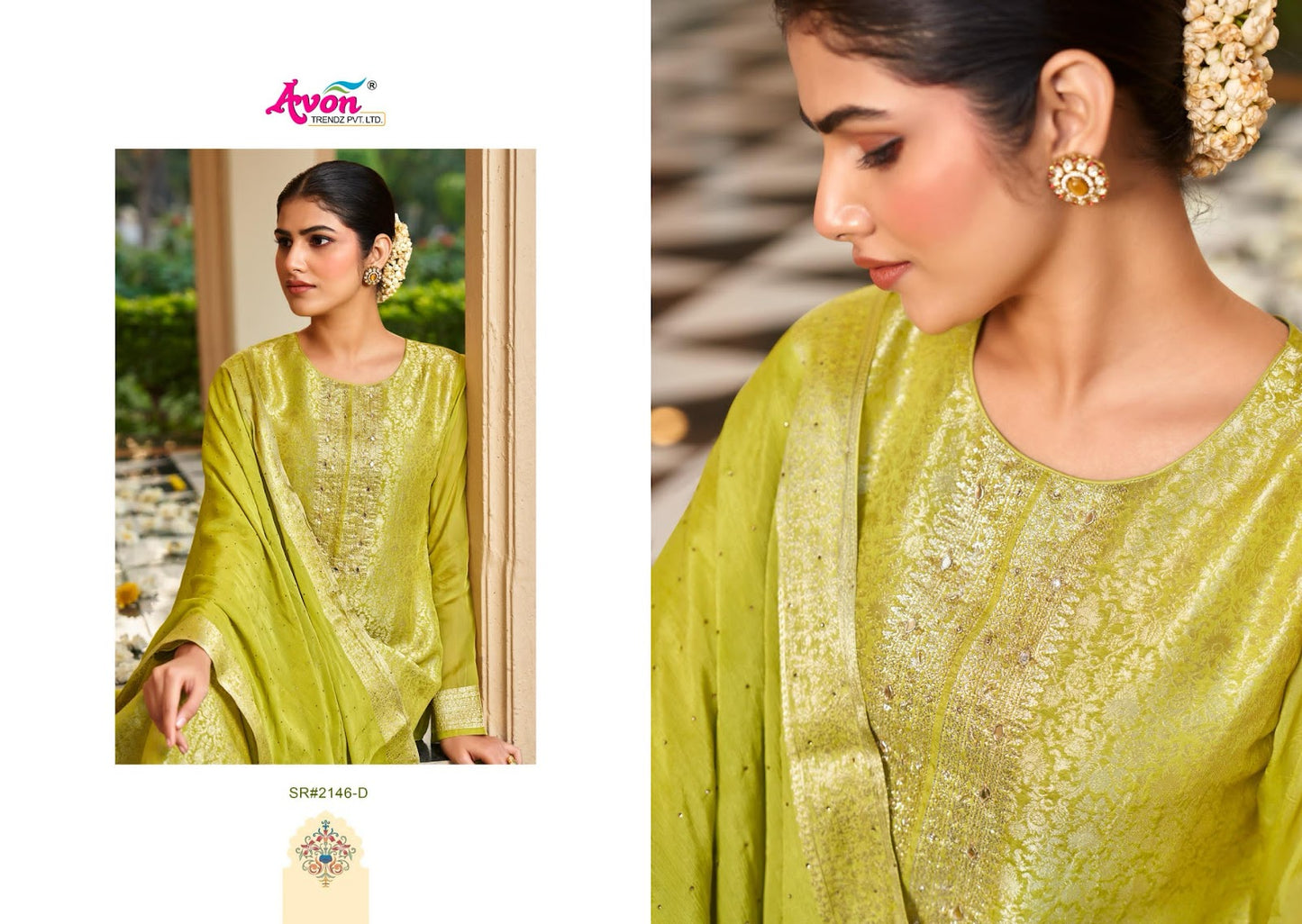 Sristi Avon Trendz Woven Pant Style Suits Exporter Ahmedabad