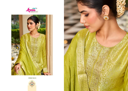 Sristi Avon Trendz Woven Pant Style Suits Exporter Ahmedabad