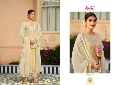 Sristi Avon Trendz Woven Pant Style Suits Exporter Ahmedabad