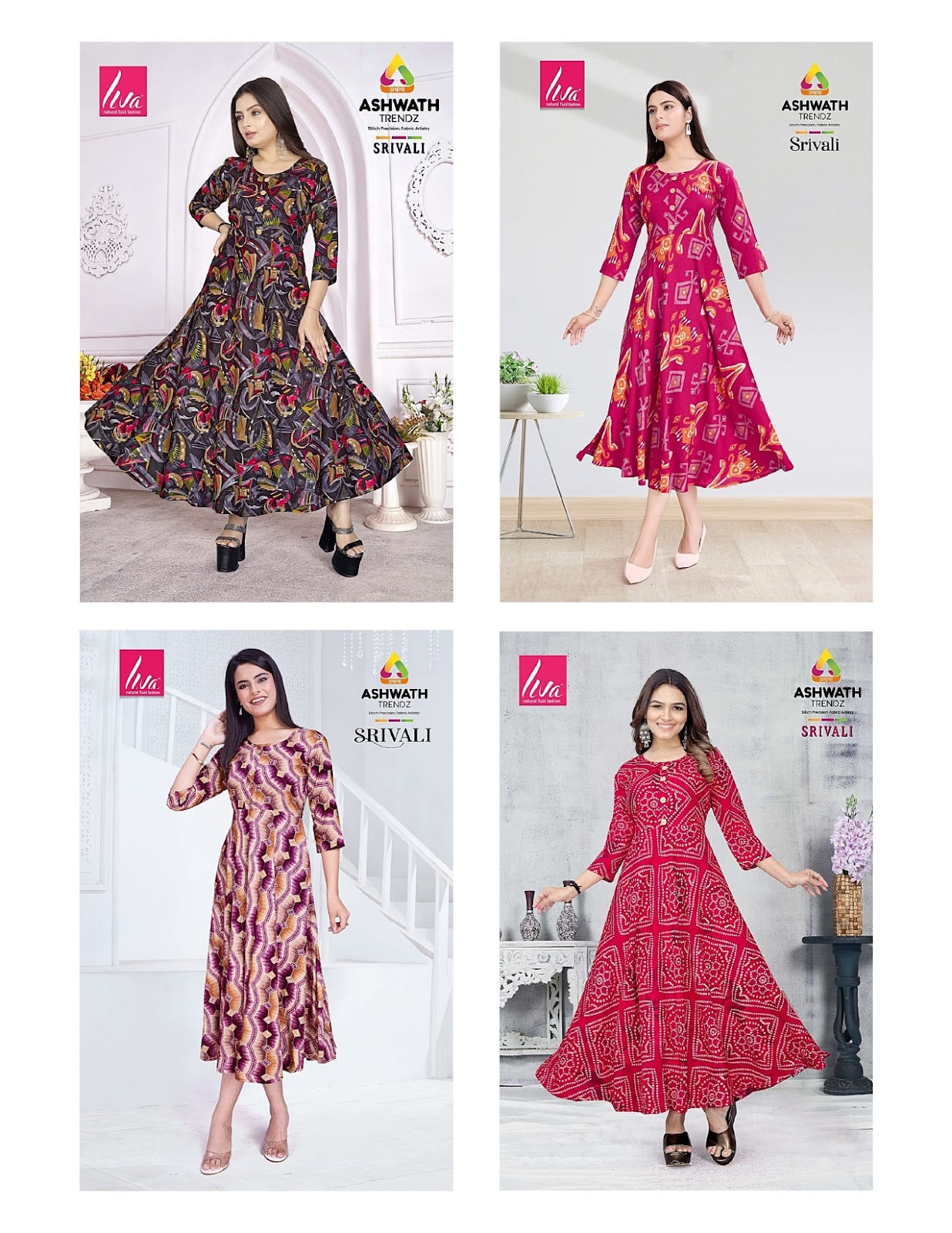 Srivali Ashwath Rayon Kurtis Supplier