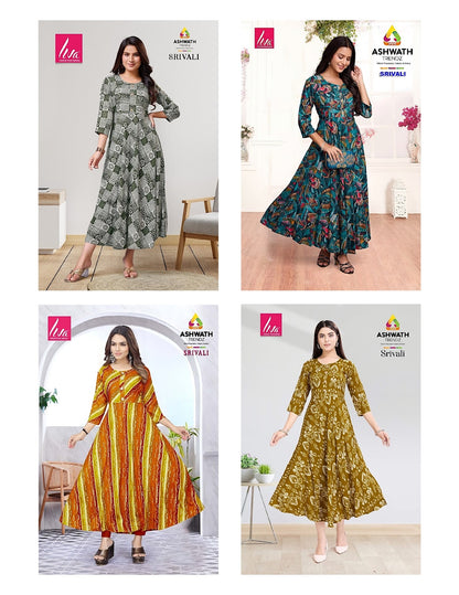 Srivali Ashwath Rayon Kurtis Supplier