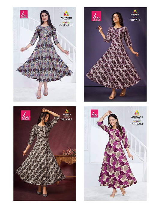 Srivali Ashwath Rayon Kurtis Supplier