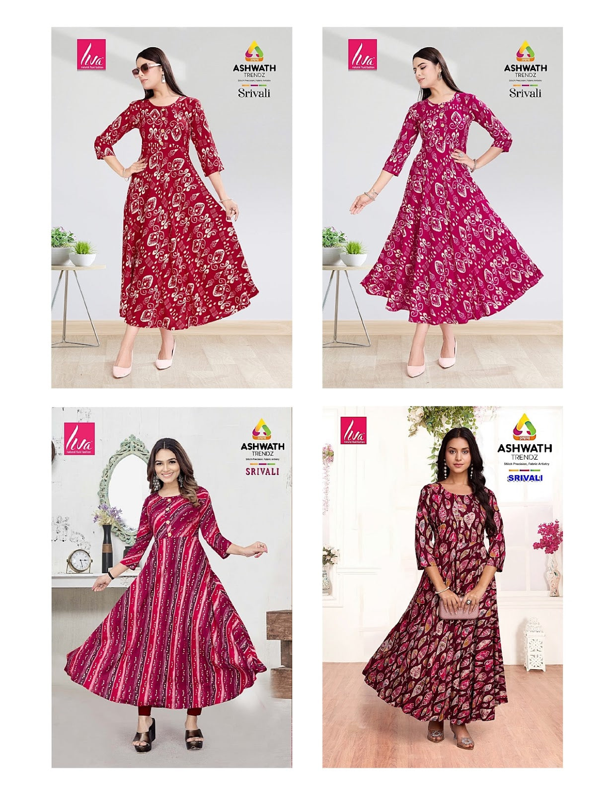 Srivali Ashwath Rayon Kurtis Supplier