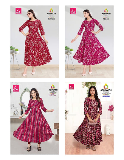 Srivali Ashwath Rayon Kurtis Supplier