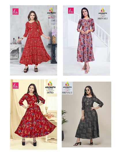 Srivali Ashwath Rayon Kurtis Supplier