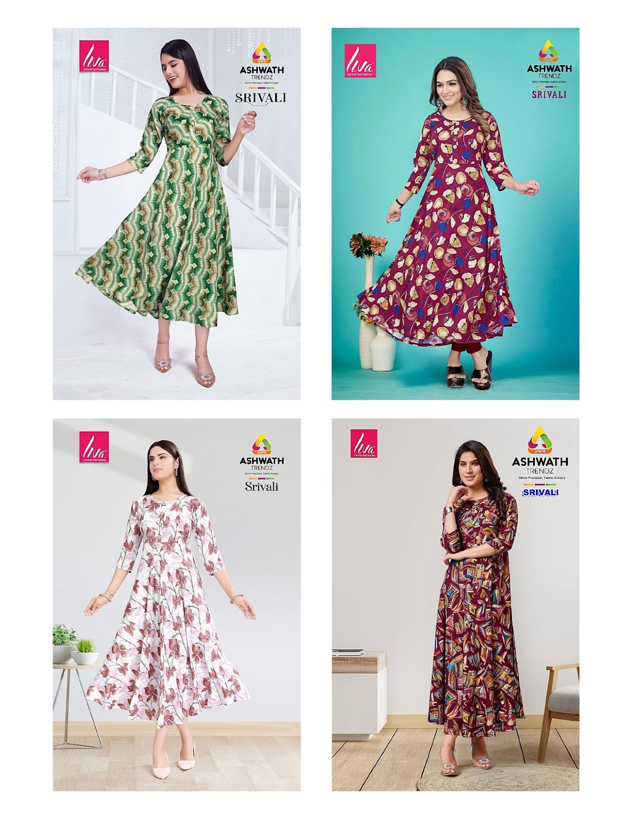Srivali Ashwath Rayon Kurtis Supplier