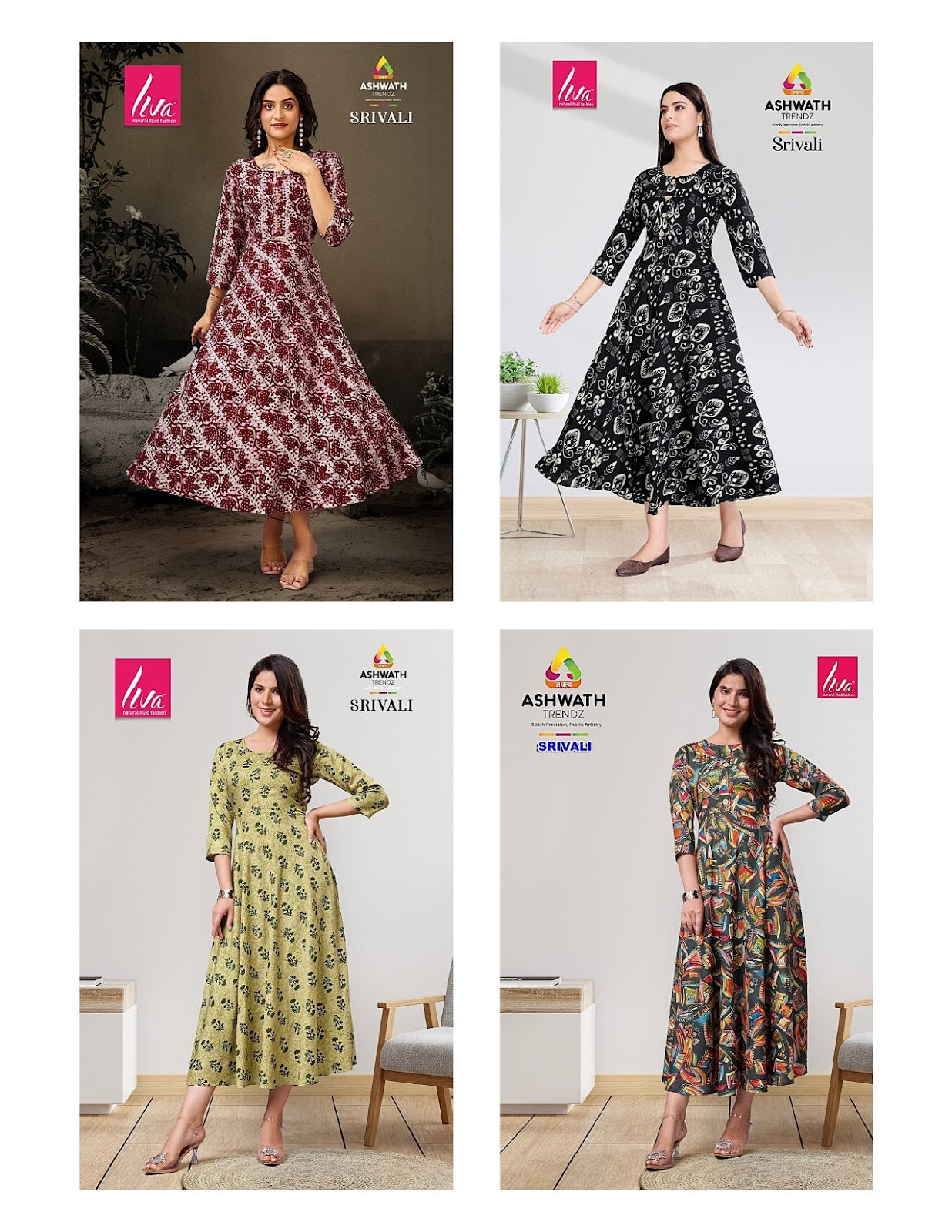 Srivali Ashwath Rayon Kurtis Supplier