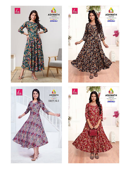 Srivali Ashwath Rayon Kurtis Supplier