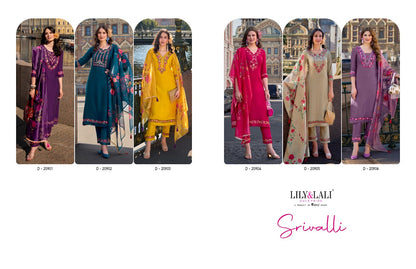 Srivalli Lily Lali Viscose Readymade Pant Style Suits Wholesaler Ahmedabad