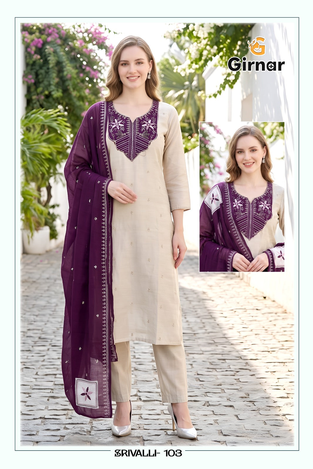 Srivalli Vol 1 Girnar Mal Chanderi Readymade Pant Style Suits Manufacturer Gujarat