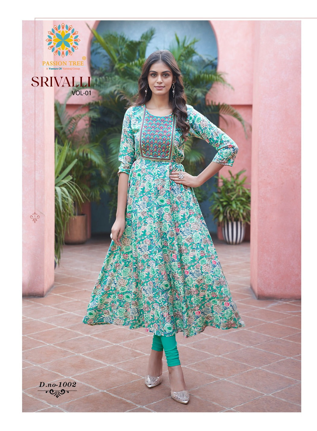 Srivalli Vol 1 Passion Tree Rayon Anarkali Kurtis Exporter India