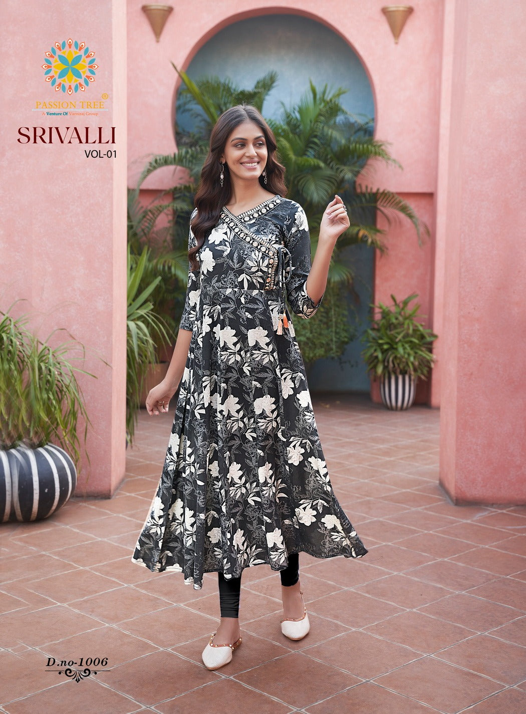Srivalli Vol 1 Passion Tree Rayon Anarkali Kurtis Exporter India