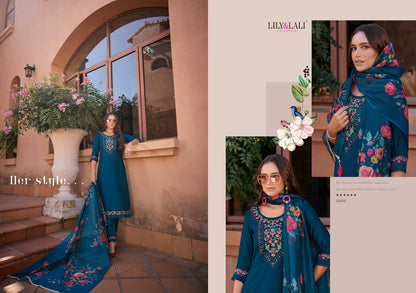 Srivalli Vol 2 Lily Lali Viscose Silk Readymade Pant Style Suits Manufacturer Gujarat