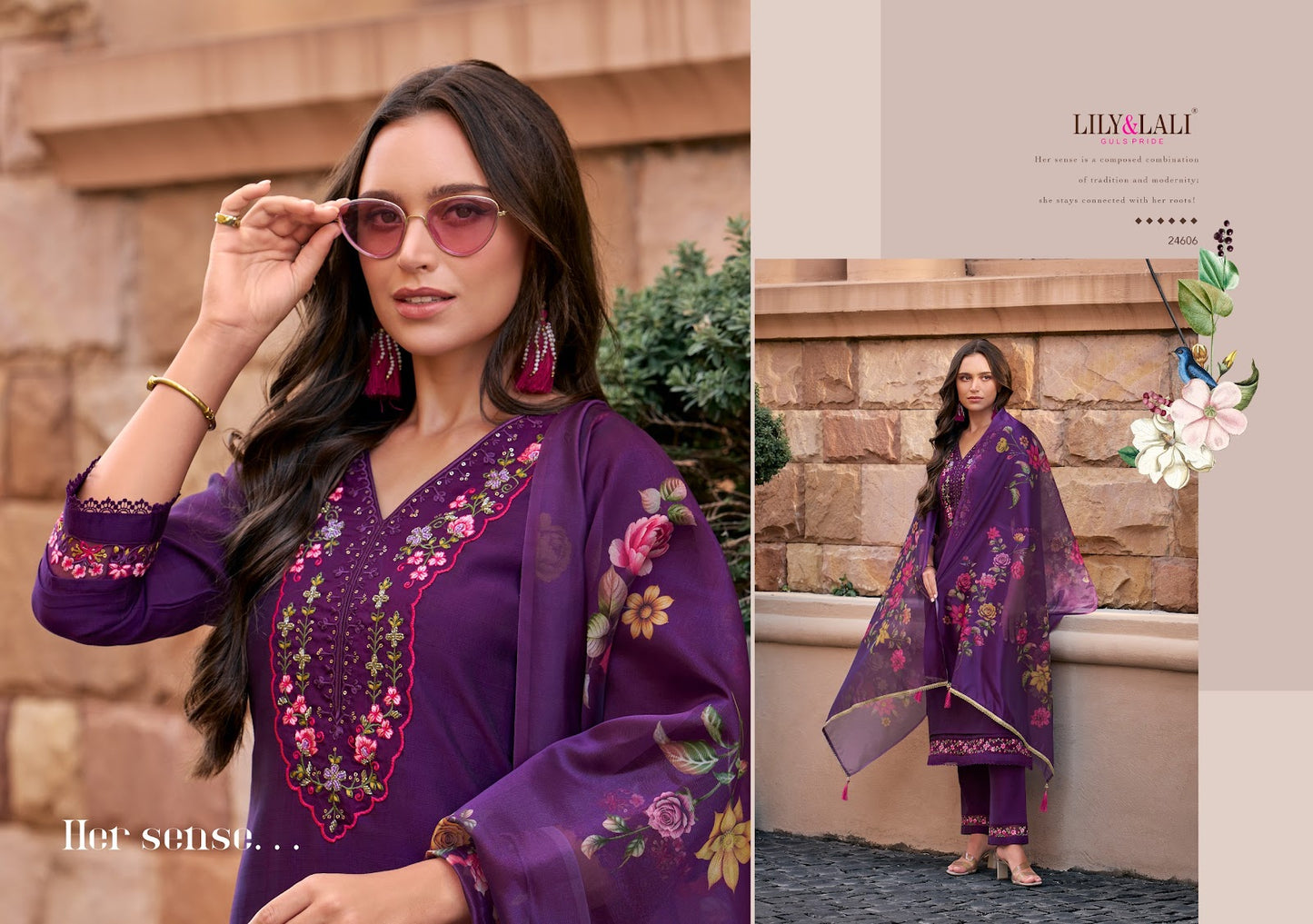 Srivalli Vol 2 Lily Lali Viscose Silk Readymade Pant Style Suits Manufacturer Gujarat