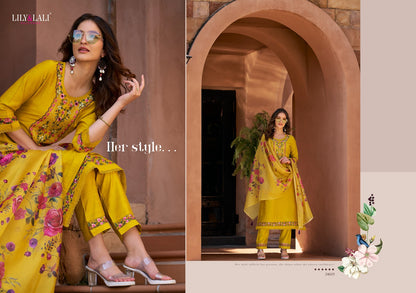 Srivalli Vol 2 Lily Lali Viscose Silk Readymade Pant Style Suits Manufacturer Gujarat