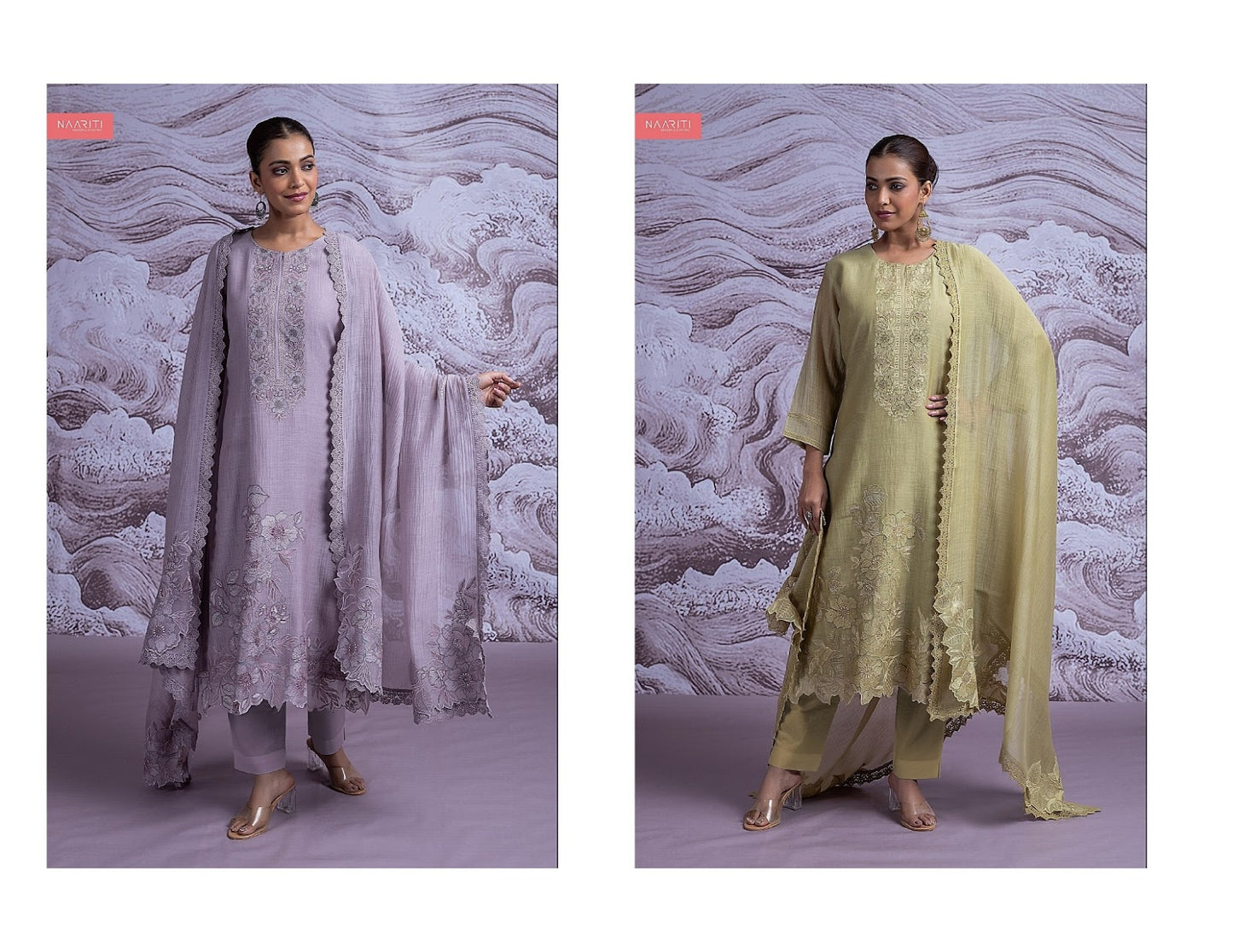 Sriyali Naariti Chanderi Pant Style Suits Wholesale