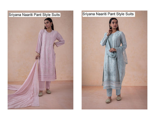 Sriyana Naariti Linen Pant Style Suits Manufacturer India