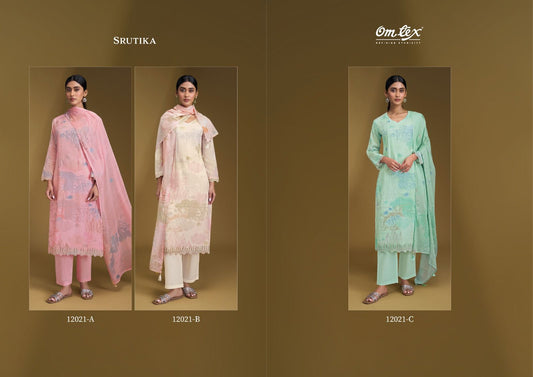 Srutika Omtex Chanderi Silk Salwar Suits Exporter Ahmedabad