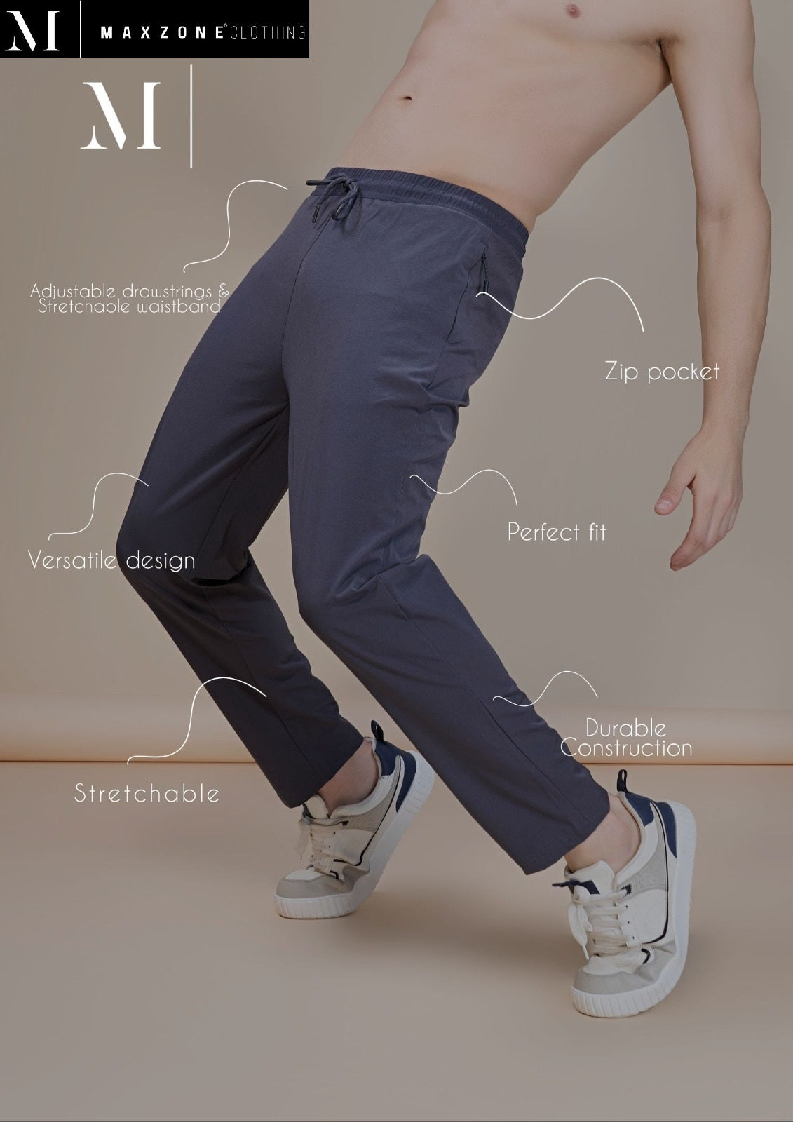 Ssc J F13 Maxzone Clothing Knit Mens Track Pants Exporter Gujarat