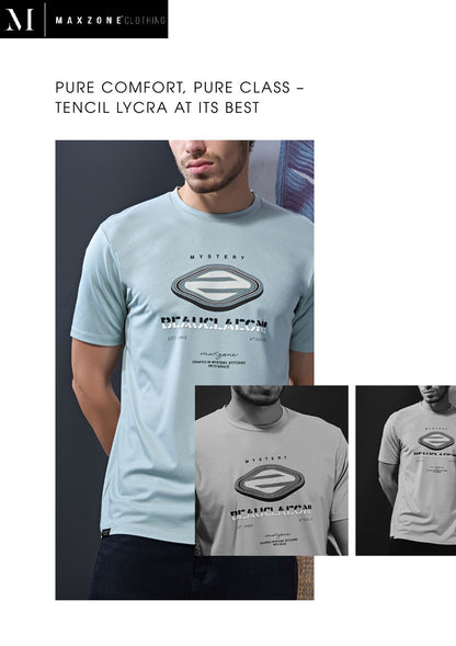 Sskf J G5 A Maxzone Clothing Tencil Lycra Mens Tshirts Wholesaler Ahmedabad