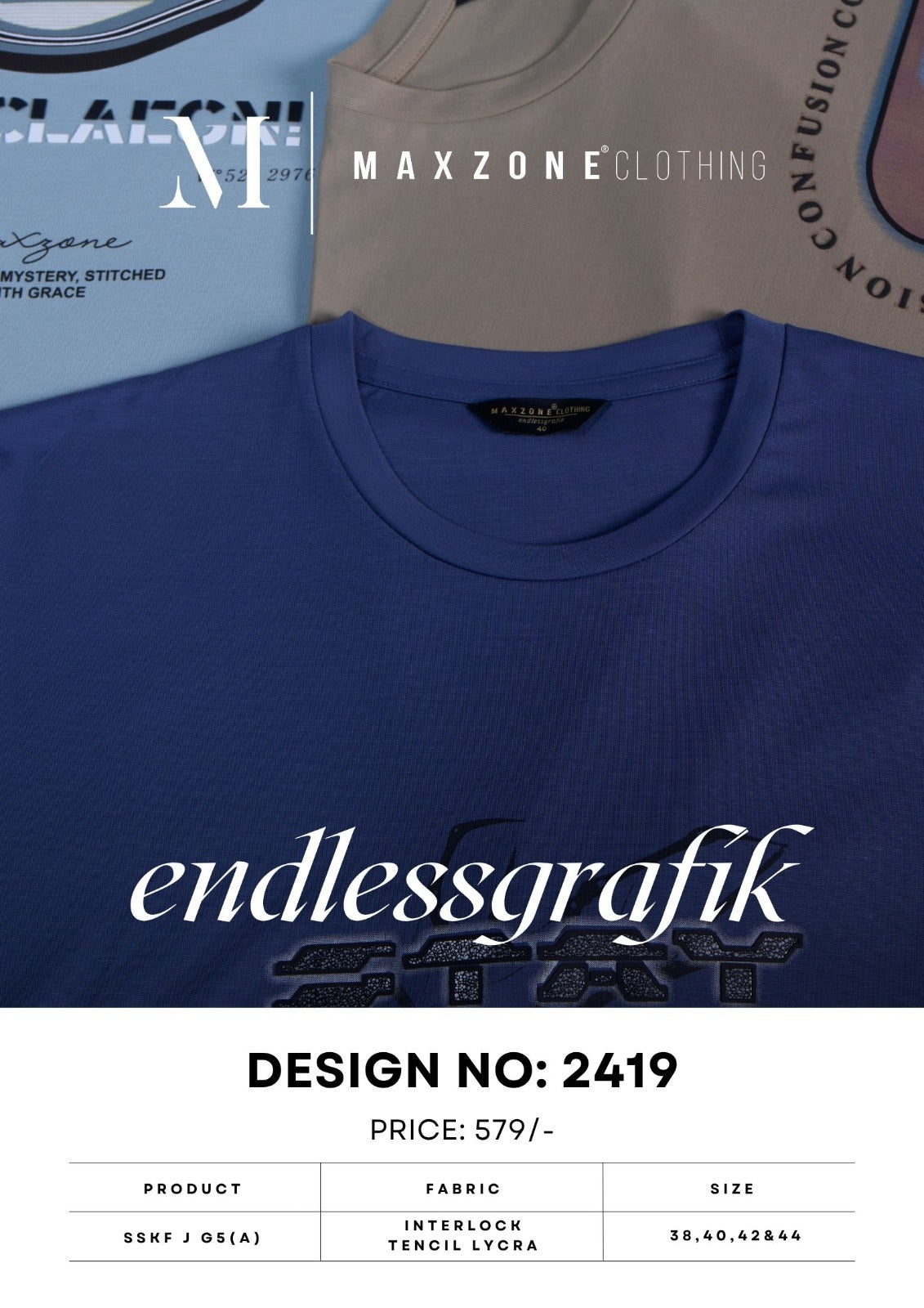 Sskf J G5 A Maxzone Clothing Tencil Lycra Mens Tshirts Wholesaler Ahmedabad