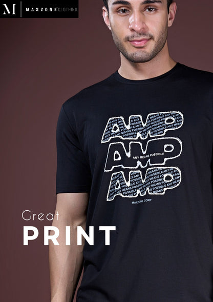 Sskf J G5 A Maxzone Clothing Tencil Lycra Mens Tshirts Wholesaler Ahmedabad