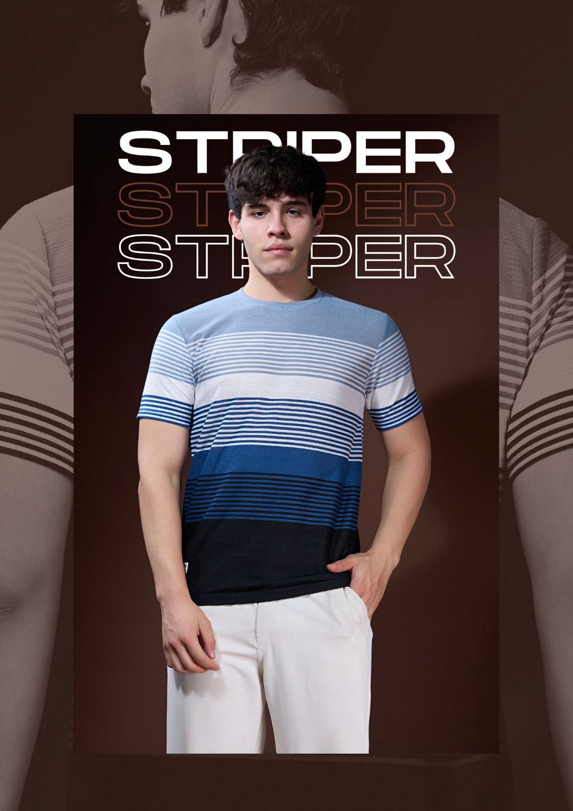 Sskf J G9 Dn 2595 Maxzone Clothing Cod Auto Striper Mens Tshirts Supplier Gujarat