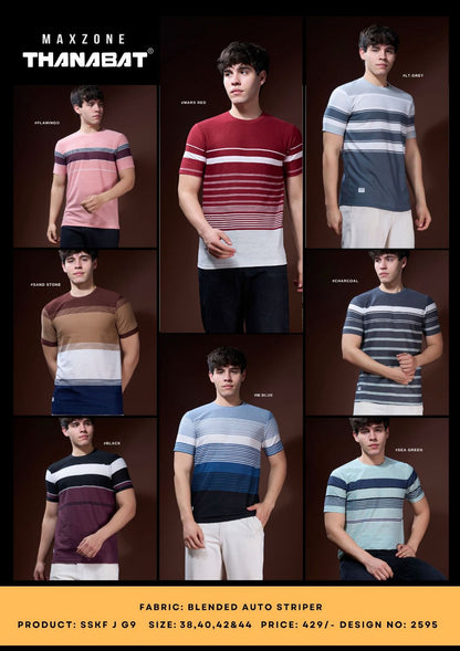 Sskf J G9 Dn 2595 Maxzone Clothing Cod Auto Striper Mens Tshirts Supplier Gujarat