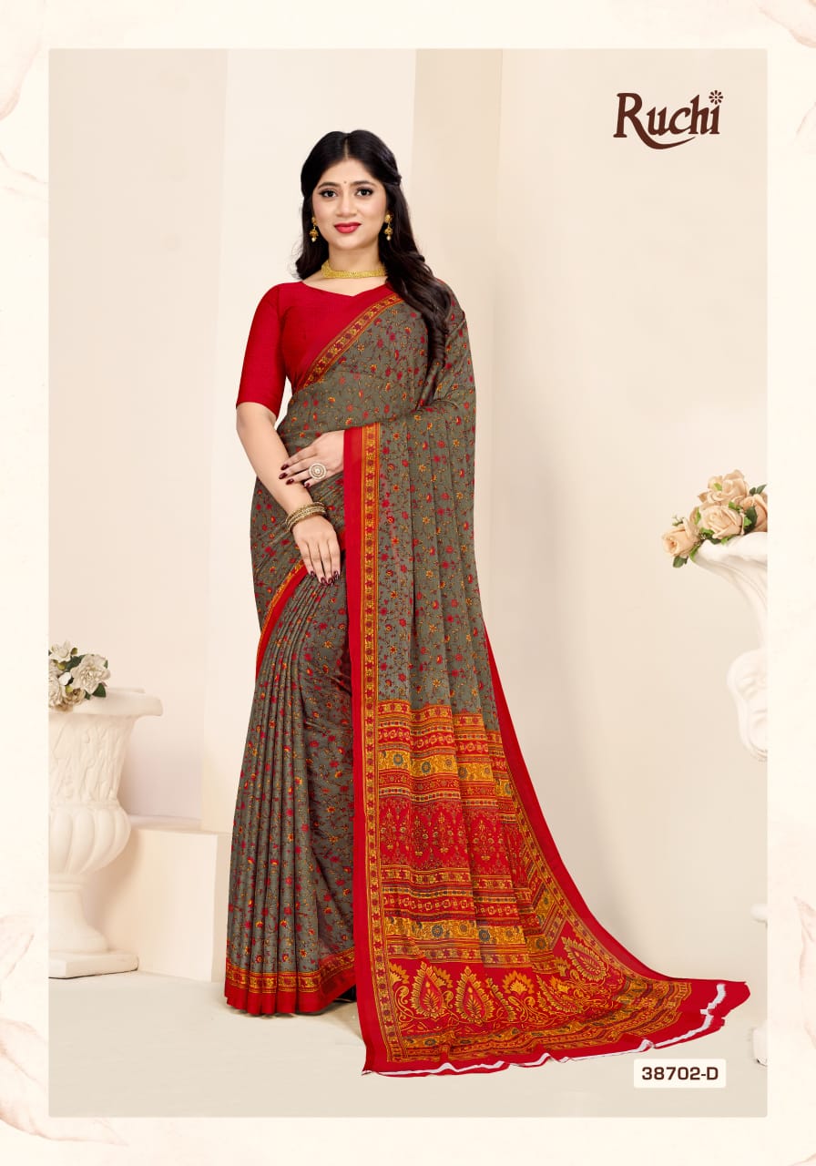 Star Chiffon 180 Ruchi Sarees Manufacturer Gujarat