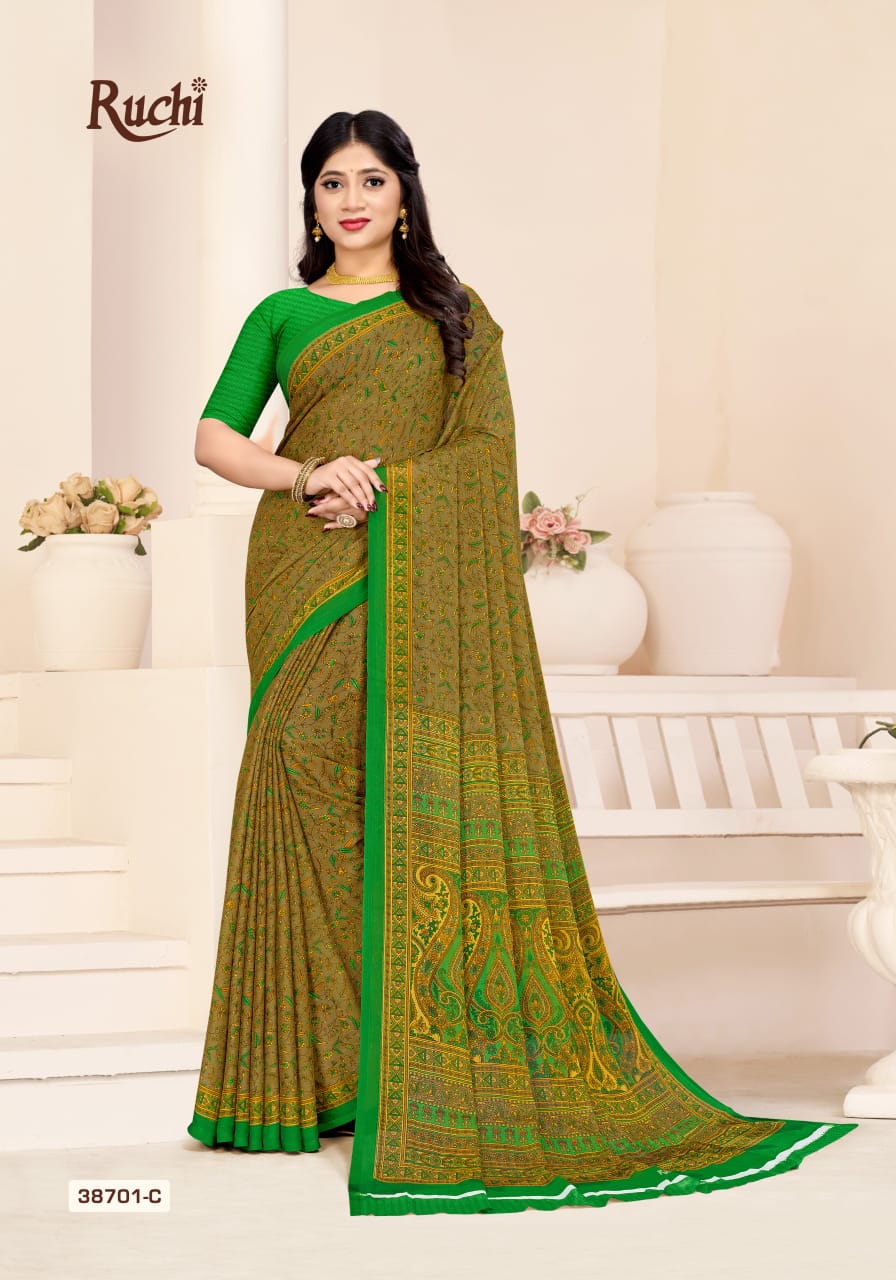 Star Chiffon 180 Ruchi Sarees Manufacturer Gujarat