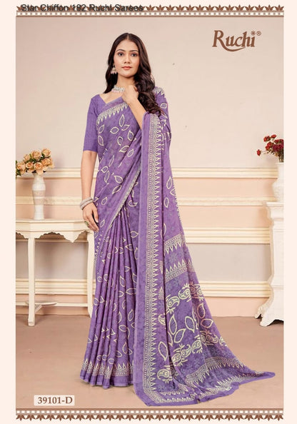 Star Chiffon 182 Ruchi Sarees Supplier