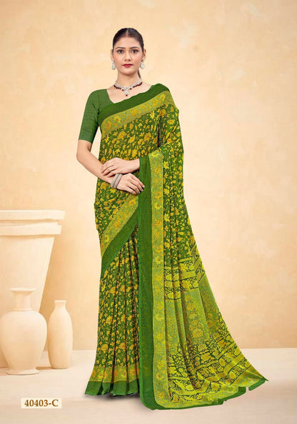 Star Chiffon 187 Ruchi Sarees Manufacturer India