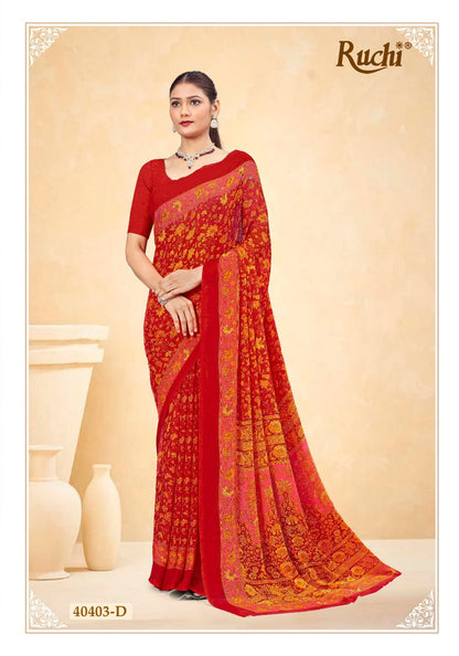 Star Chiffon 187 Ruchi Sarees Manufacturer India