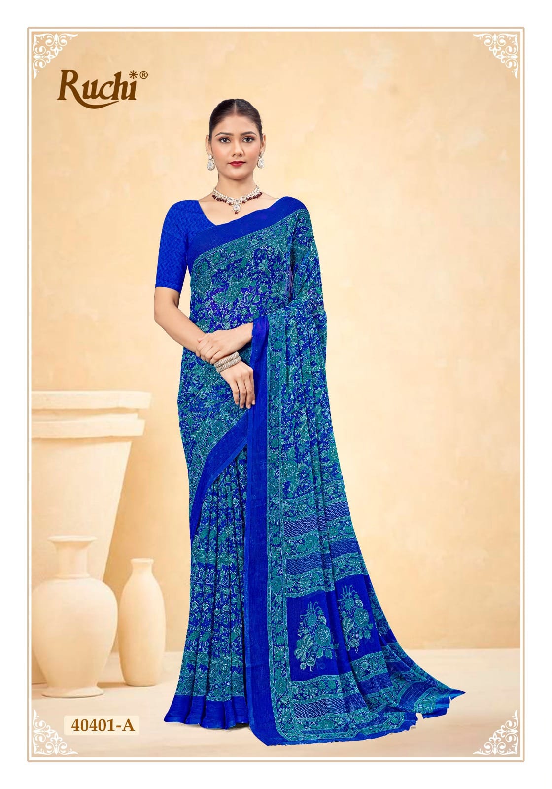 Star Chiffon 187 Ruchi Sarees Manufacturer India