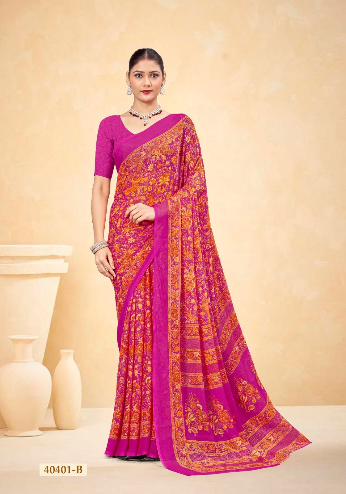 Star Chiffon 187 Ruchi Sarees Manufacturer India