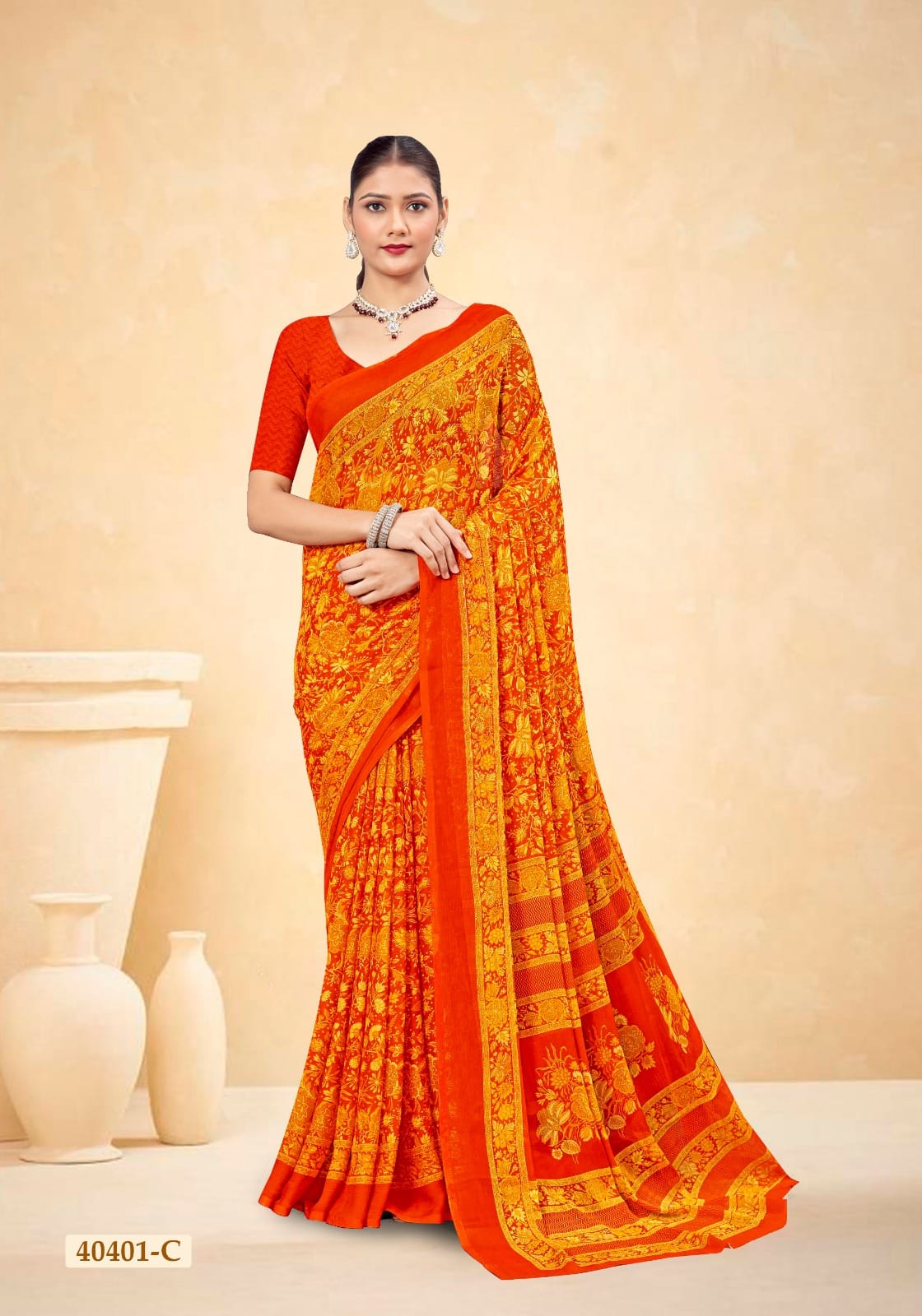 Star Chiffon 187 Ruchi Sarees Manufacturer India