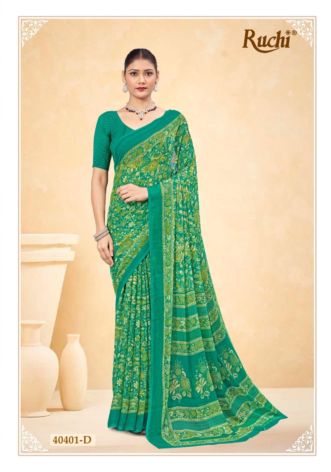 Star Chiffon 187 Ruchi Sarees Manufacturer India