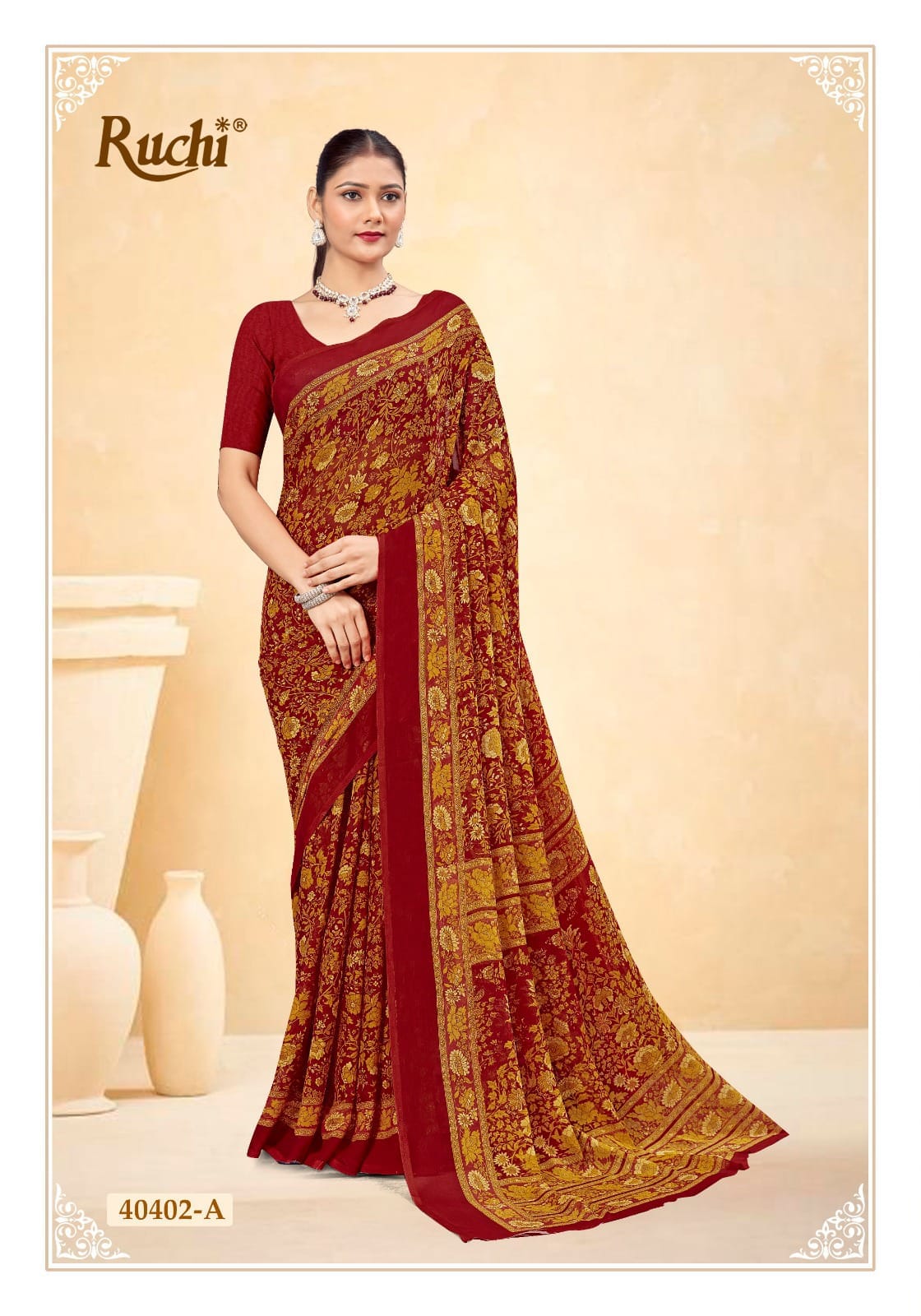 Star Chiffon 187 Ruchi Sarees Manufacturer India