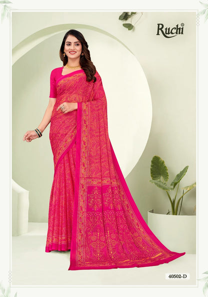 Star Chiffon 188 Ruchi Sarees Exporter