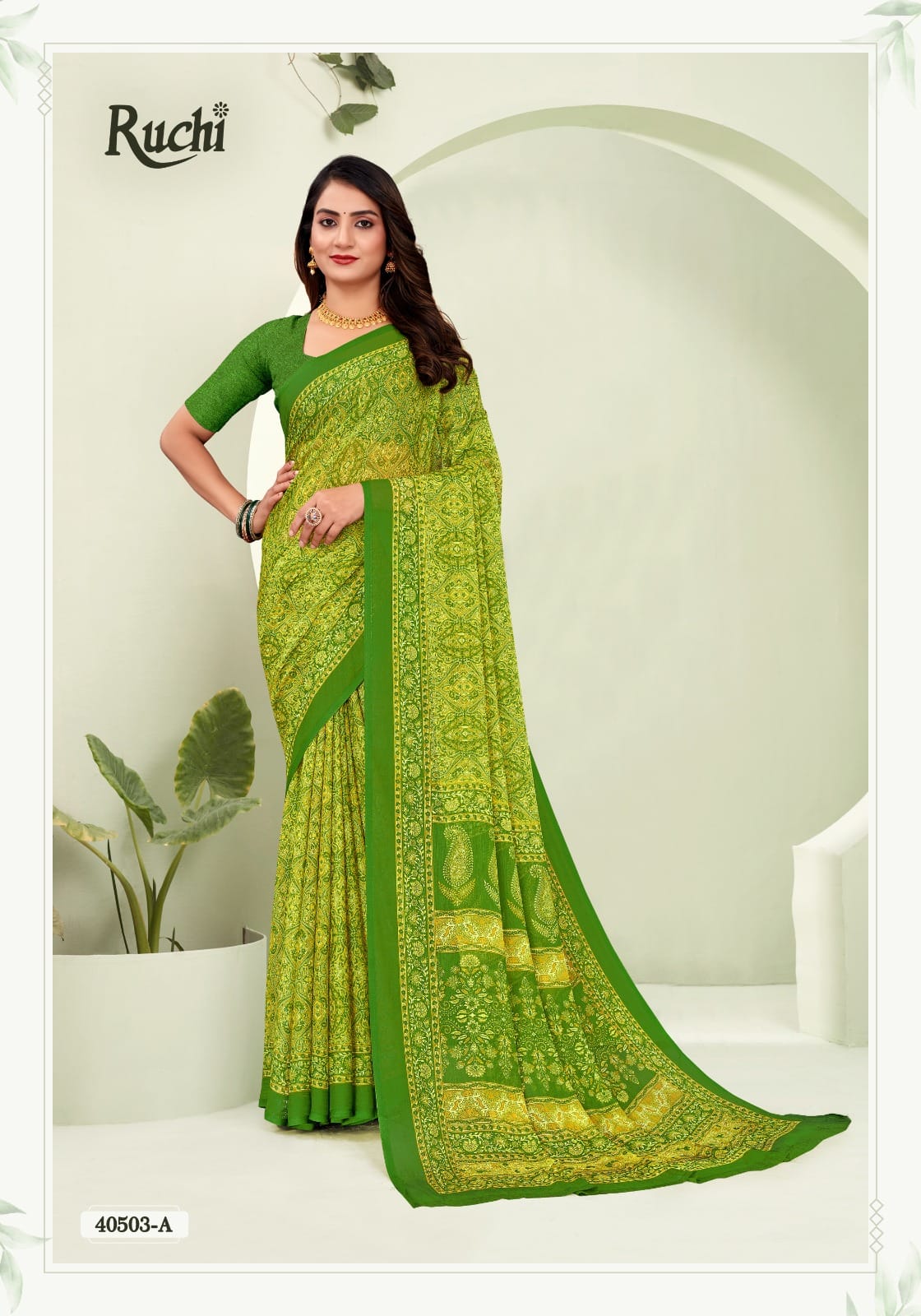 Star Chiffon 188 Ruchi Sarees Exporter
